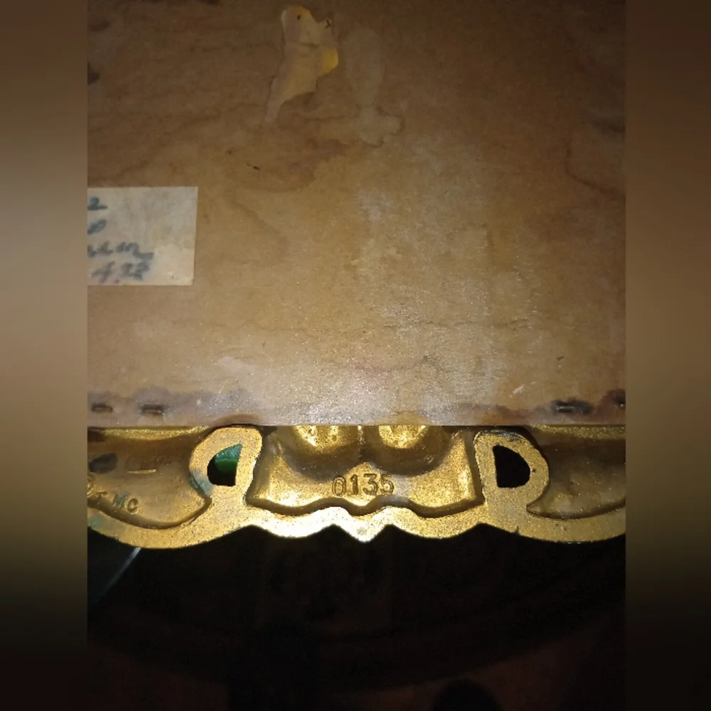 Ornate Vintage Gold Decorative Mirror With Plastic Frame